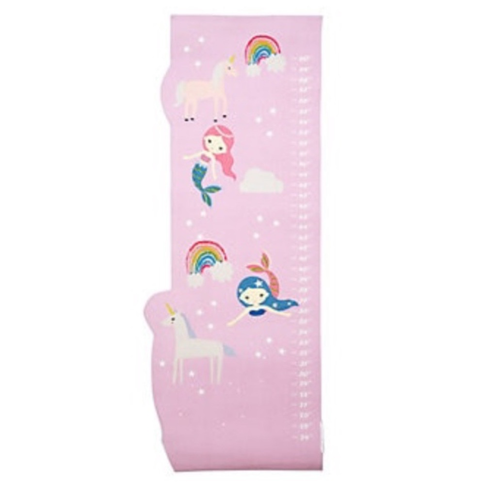 Lightning Bug Unicorn Growth Chart Pink